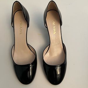 PRADA Black Calzature Donna Vernice Sfumata Pumps